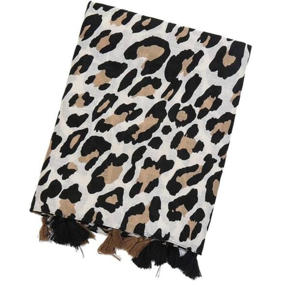 Boho Scarf Lightweight Fashion Leopard - Picture 4 of 5